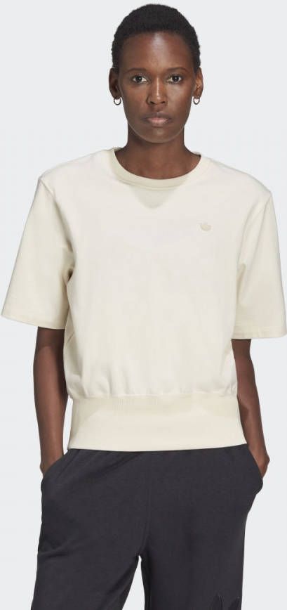 Adidas T shirt van biologisch katoen met logoborduring