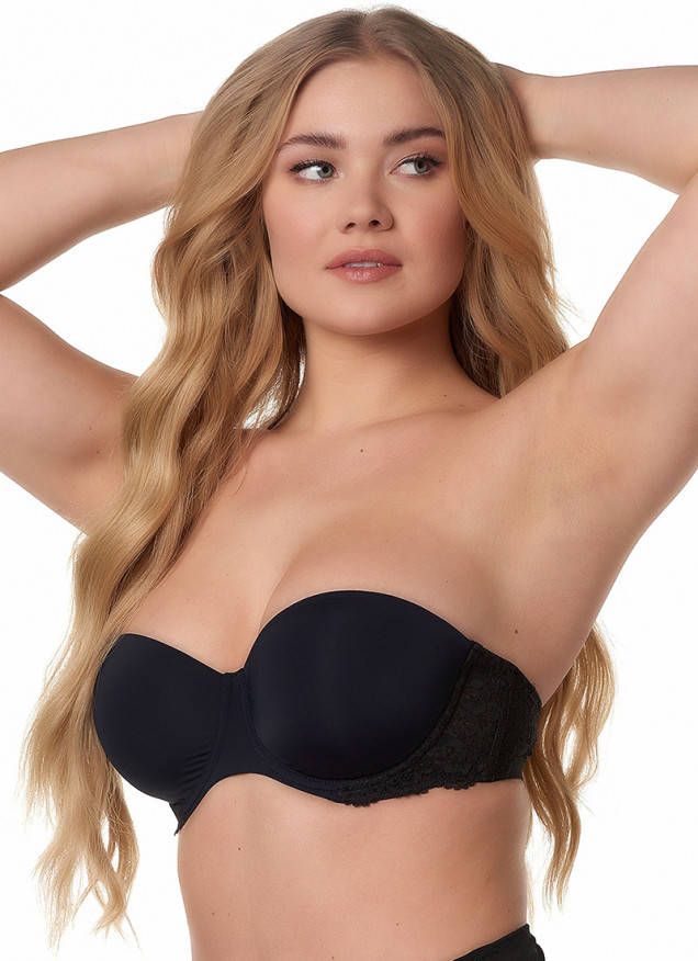 After Eden D cup & up voorgevormde strapless beugelbh Nature Friendly wit