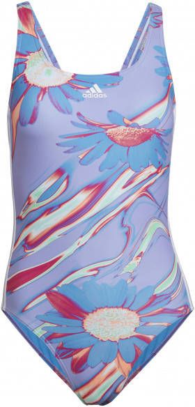 Adidas Women's Pos Sea 3 Stripes Suit Badpak purper