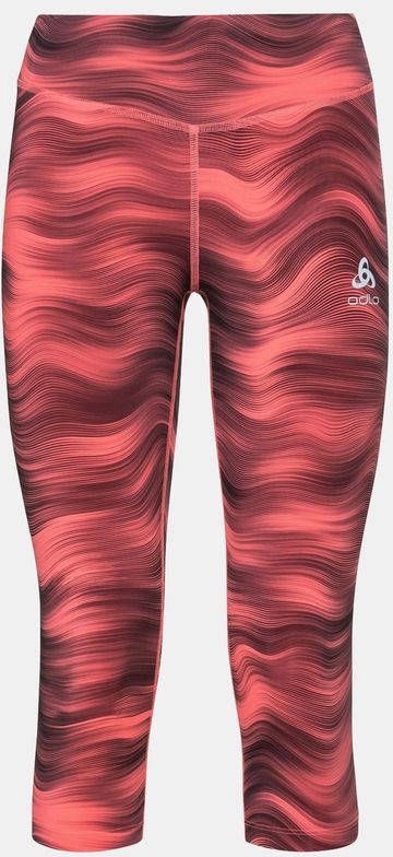 Odlo Essential Soft Print 3/4 Legging Dames Middenroze