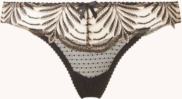 Aubade Hypnolove string van mesh met borduring