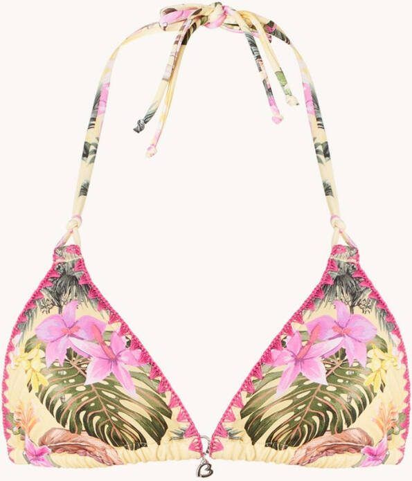 banana moon Nuco Limetropic triangel bikinitop met uitneembare vulling