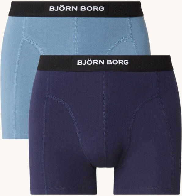 Bjorn Borg Bjö, rn Borg Boxershorts van biologisch katoen met logoband in 2 pack