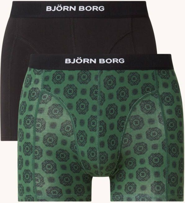 Bjorn Borg Bjö, rn Borg Boxershorts van biologisch katoen met logoband in 2 pack