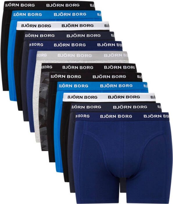Bjorn Borg Bj&#xF6, rn Borg Solid Sammy boxershorts in 12 pack