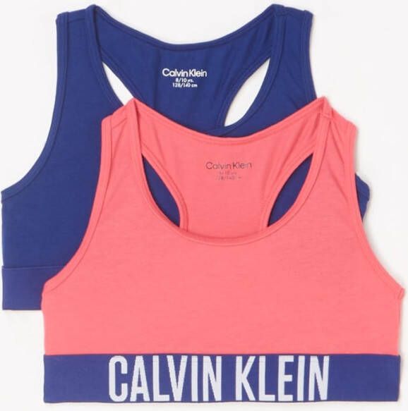 Calvin Klein Bralette met logoband in 2 pack