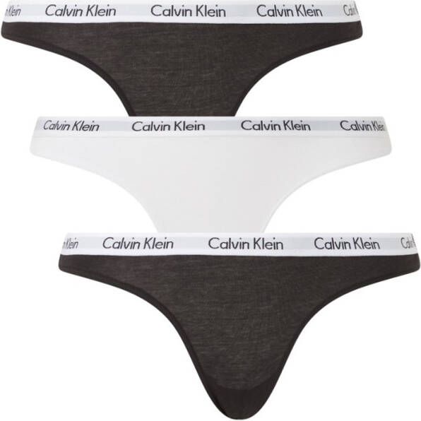 Calvin Klein Modern Cotton string met logoband in 3-pack