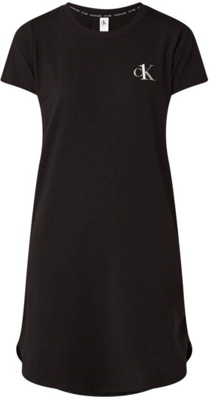 Calvin Klein Nachtmode & Loungewear S/S Nightshirt Zwart