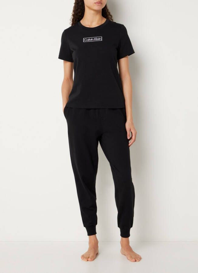 Calvin Klein T shirts Short Sleeve Crew Neck Zwart