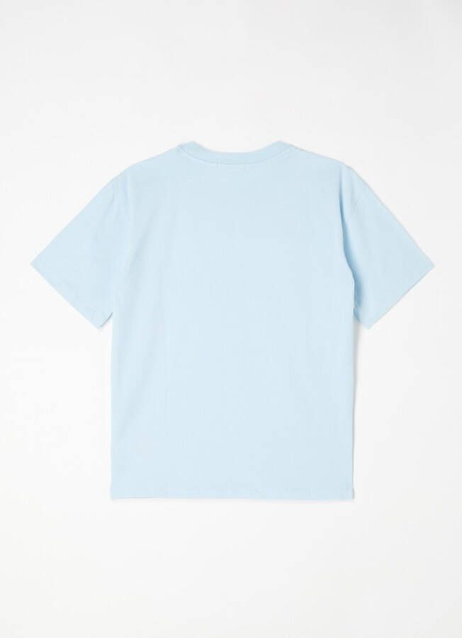 Calvin klein Jeans! Jongens Shirt Korte Mouw -- Blauw Katoen/elasthan