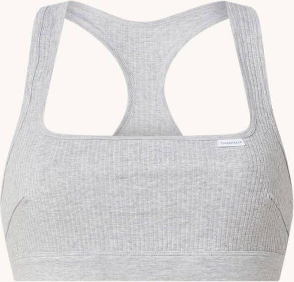 Chantelle Cotton Comfort bralette met ribstructuur