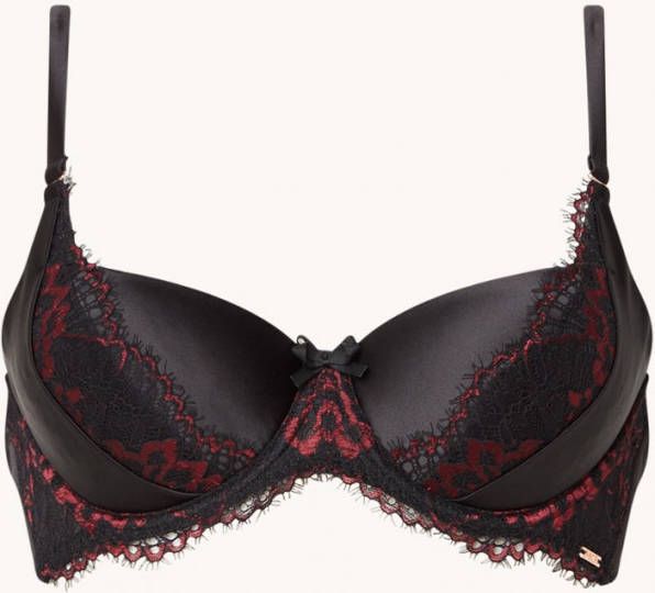 Hunkemö, ller Silke voorgevormde bh van satijn met kant