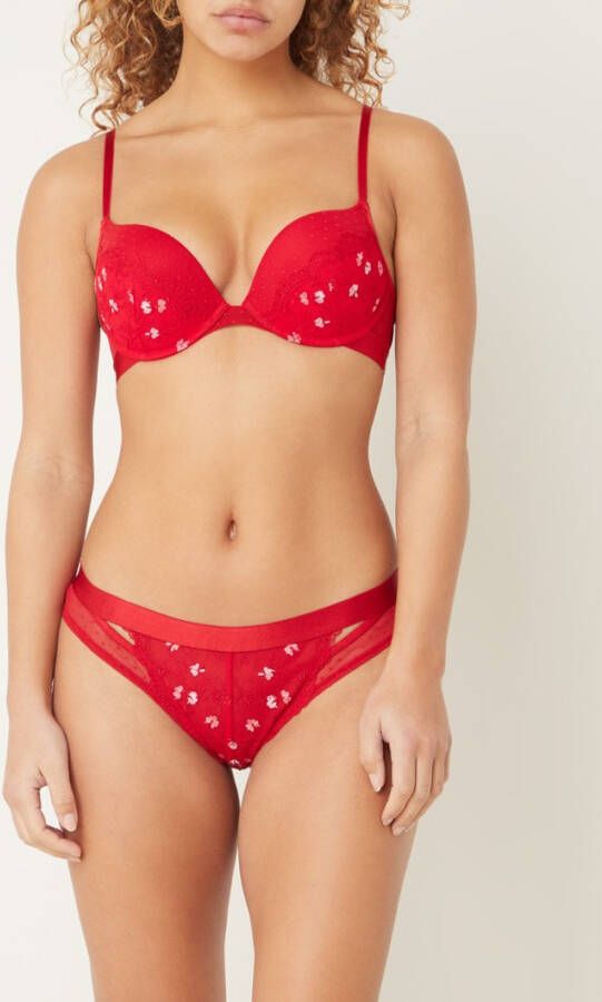 Hunkemö, ller Violet push up bh met borduring