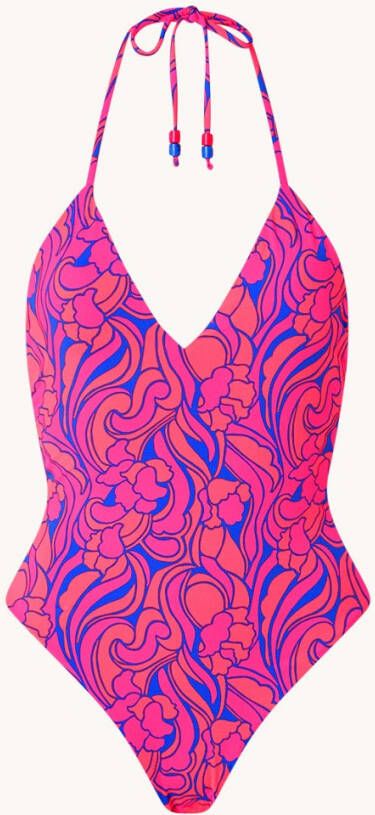 Maaji Spiral Cardamom reversible badpak met bloemenprint