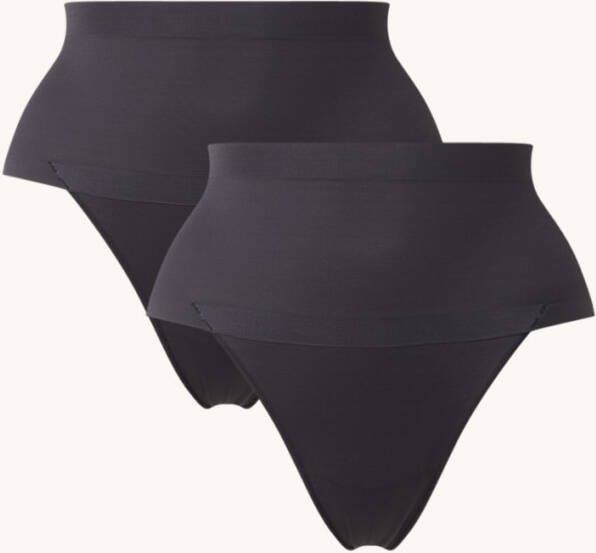 Maidenform Cover Your Bases high waisted corrigerende string in 2 pack