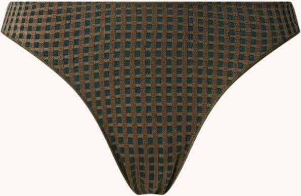 MARIE JO Avero string met ruitdessin