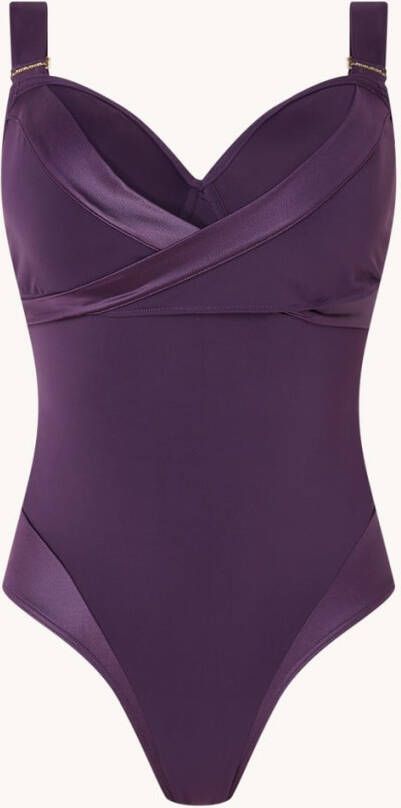 Marlies Dekkers cache coeur plunge balconette badpak | wired padded deep purple