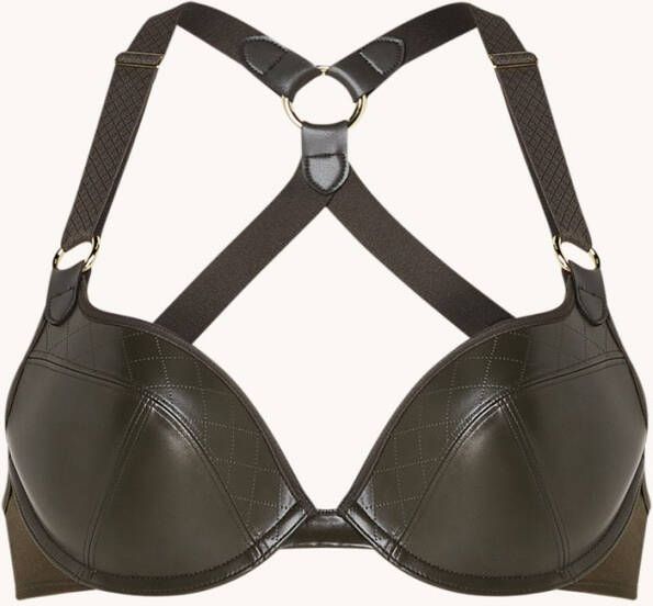 Marlies Dekkers femme fatale push up bh | wired padded dark green