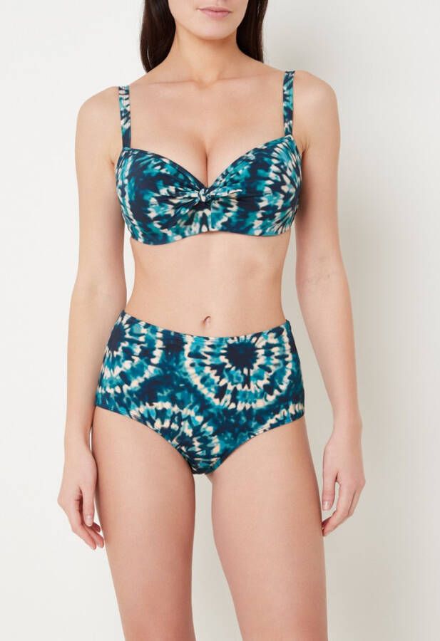 marlies | dekkers Lotus high waisted bikinislip met tie dye dessin