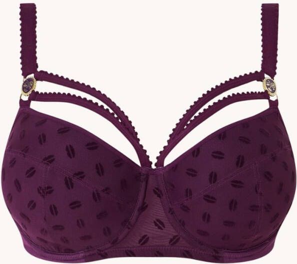 marlies | dekkers Visage voorgevormde balconette bh met flockprint