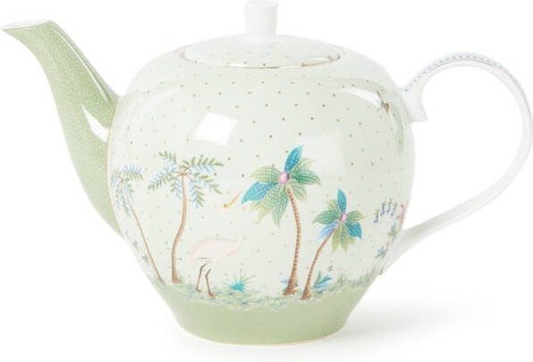 Pip Studio Grote Theepot Goud en Groen Jolie 1.6 liter