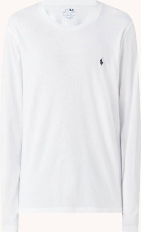 Polo Ralph Lauren Pyjamashirt met lange mouwen en klein logo