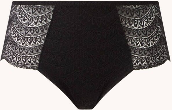 Simone P&#xE9, r&#xE8, le Karma high waisted slip met kant