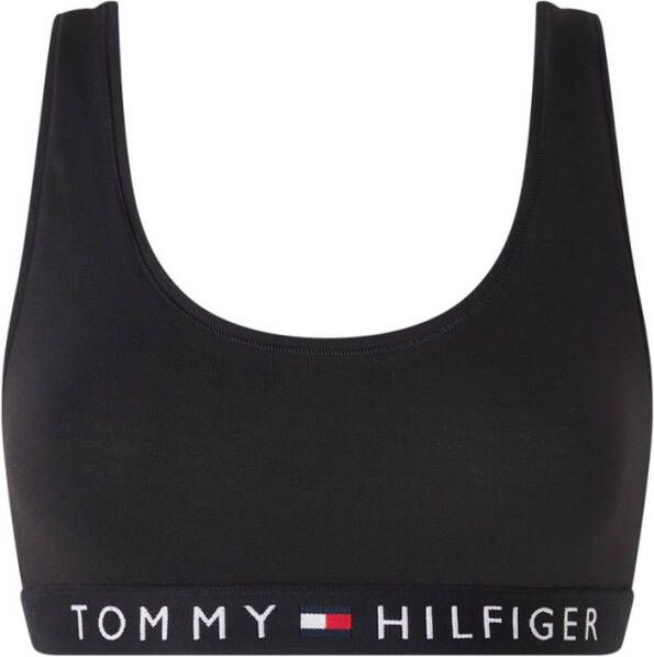 Tommy Hilfiger Uw0Uw02037 Bralette TOP AND Body Longwear Women Black