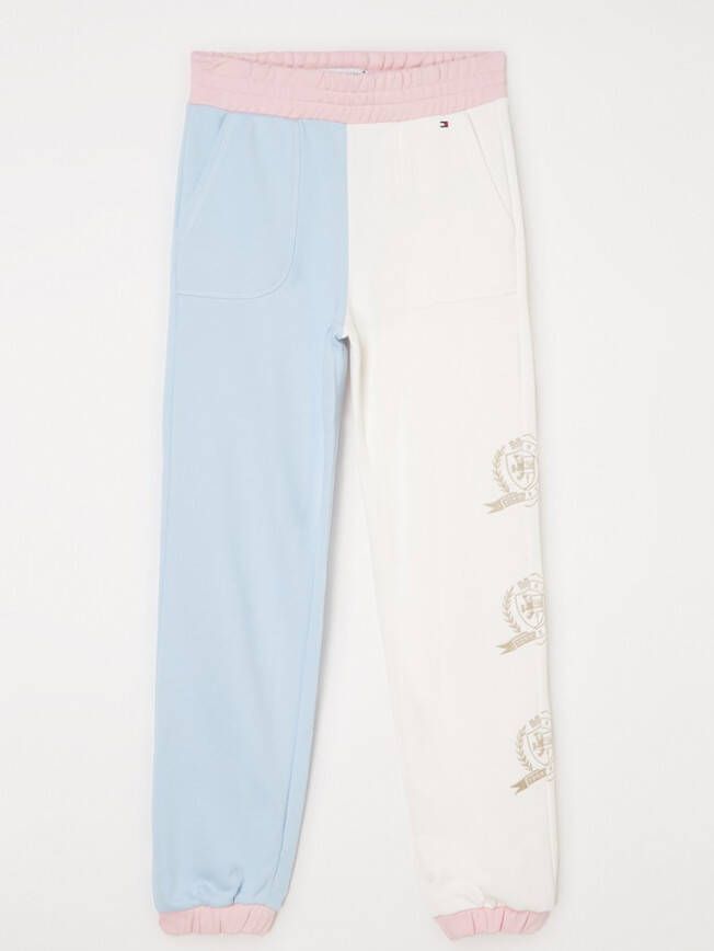 Tommy Hilfiger Tapered fit joggingbroek met colour blocking en borduring