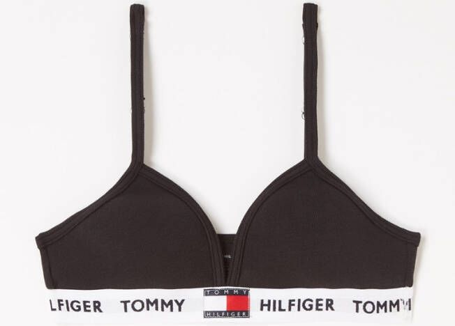 Tommy Hilfiger Bralettes Padded Triangle Bra Zwart