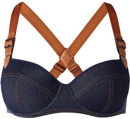 Marlies Dekkers Calamity Jane Plunge Balconette Bh | Wired Padded Blue Jeans 85c