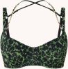 Marlies Dekkers rhapsody plunge balconette bh | wired padded black green leopard online kopen