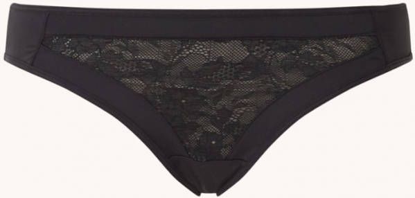 Marlies Dekkers Wing Power 5 Cm Slip | Black Lace And Grey