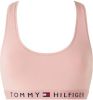 Tommy Hilfiger Originals Bralette met logoband in roze bruin online kopen