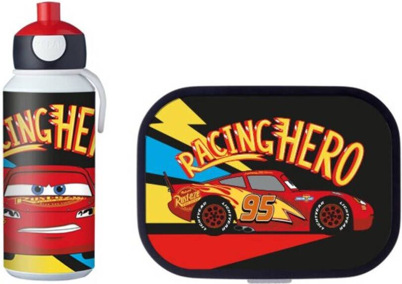 Mepal Lunchset(Schoolbeker & Lunchbox)Campus Pop up Cars Go