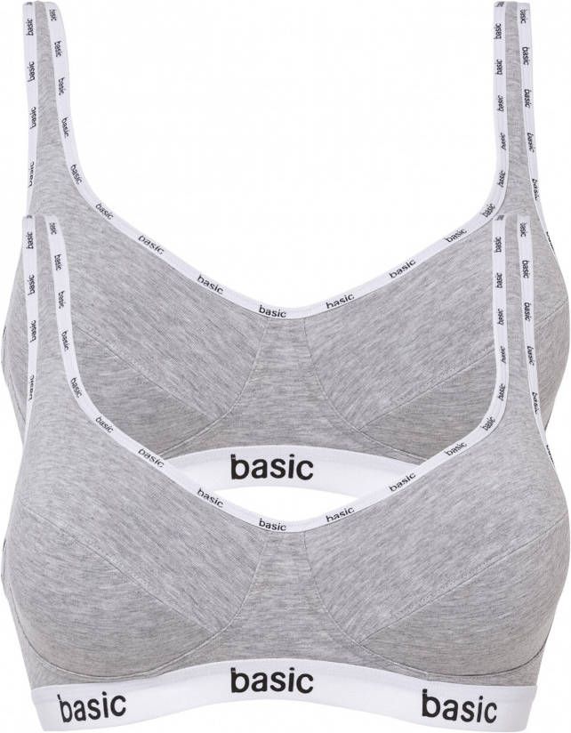 bonprix Bh zonder beugels(set van 2)met biologisch katoen