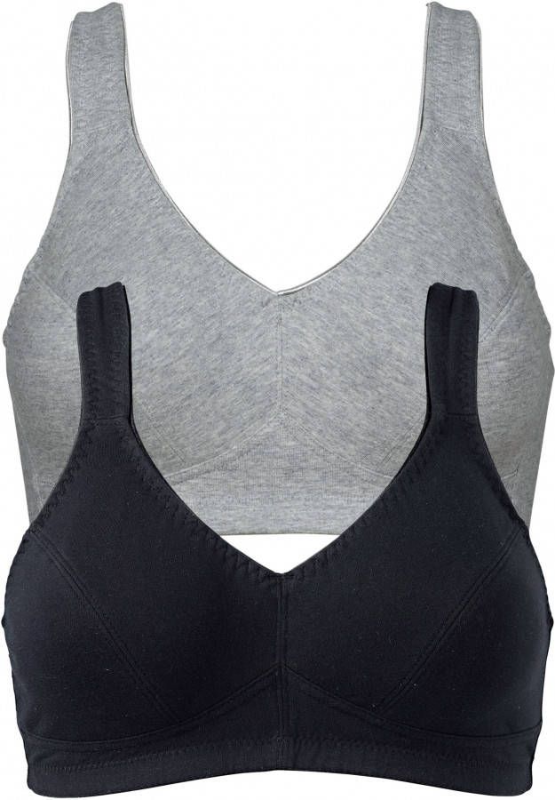 bonprix Bh zonder beugels(set van 2)met biologisch katoen