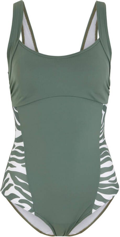 bonprix Corrigerend badpak met gerecycled polyamide, sterk corrigerend