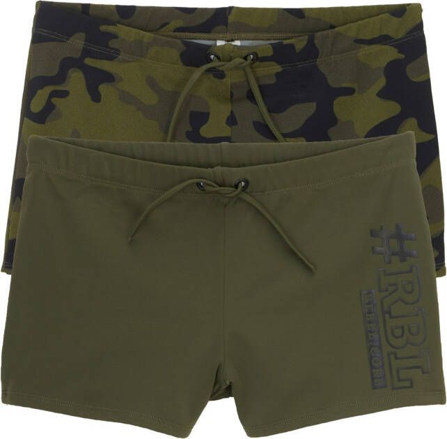 bonprix Jongens zwembroek(set van 2)met gerecycled polyamide