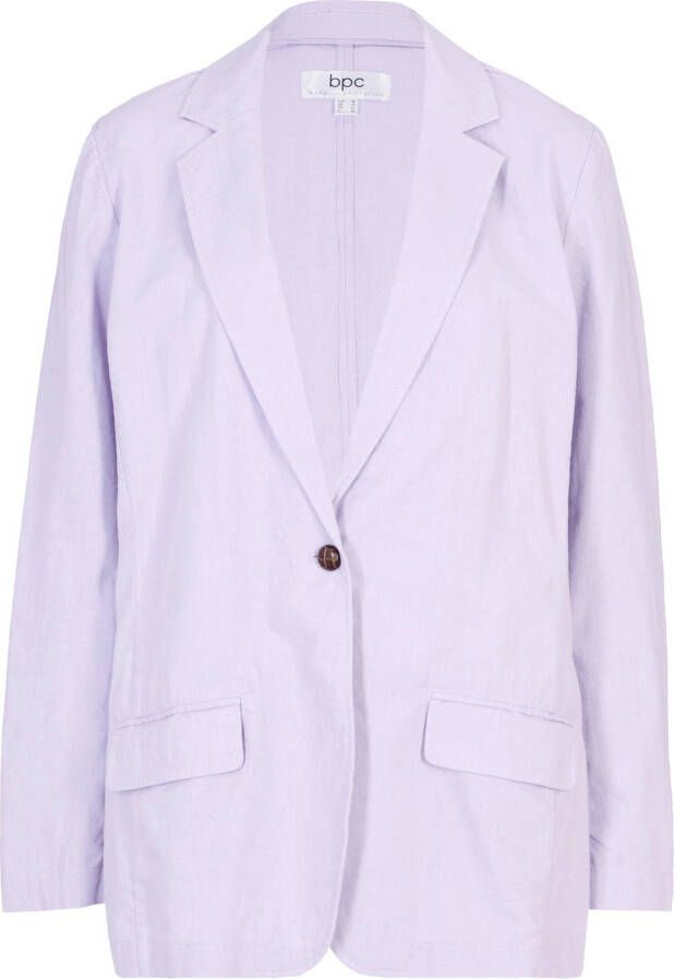 bonprix Lichte, lange blazer met linnen, loose fit