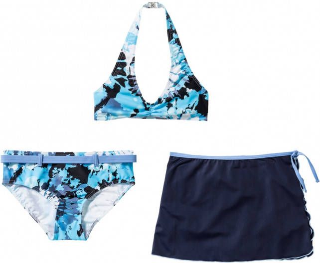 bonprix Meisjes bikini en rokje(3 dlg. set )
