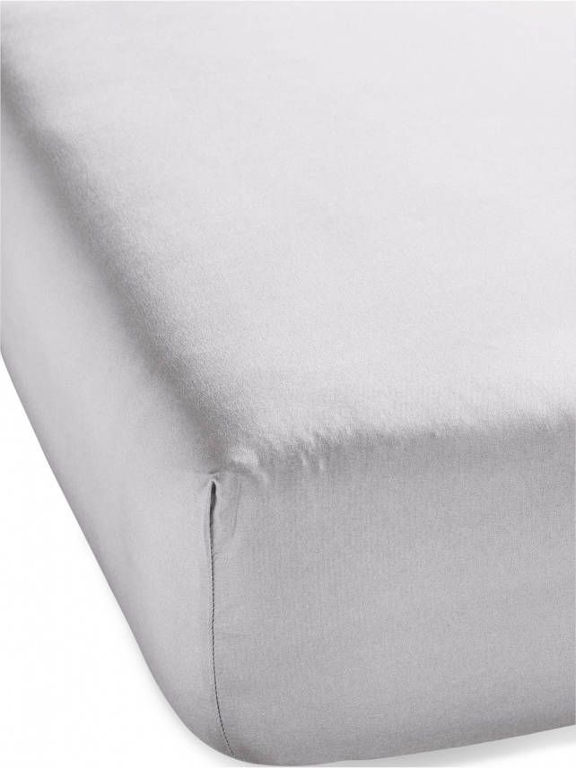 Microvezel hoeslaken, lichtgrijs, 100% polyester