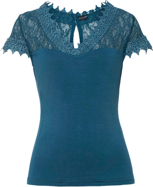 bonprix Shirt met kant