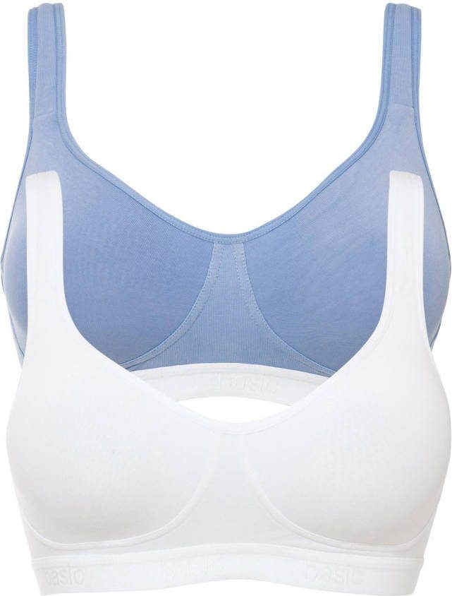 bonprix T shirt bh zonder beugels(set van 2)met biologisch katoen