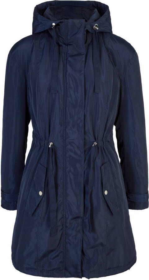 bonprix Wijde jas met een capuchon, licht gewatteerd