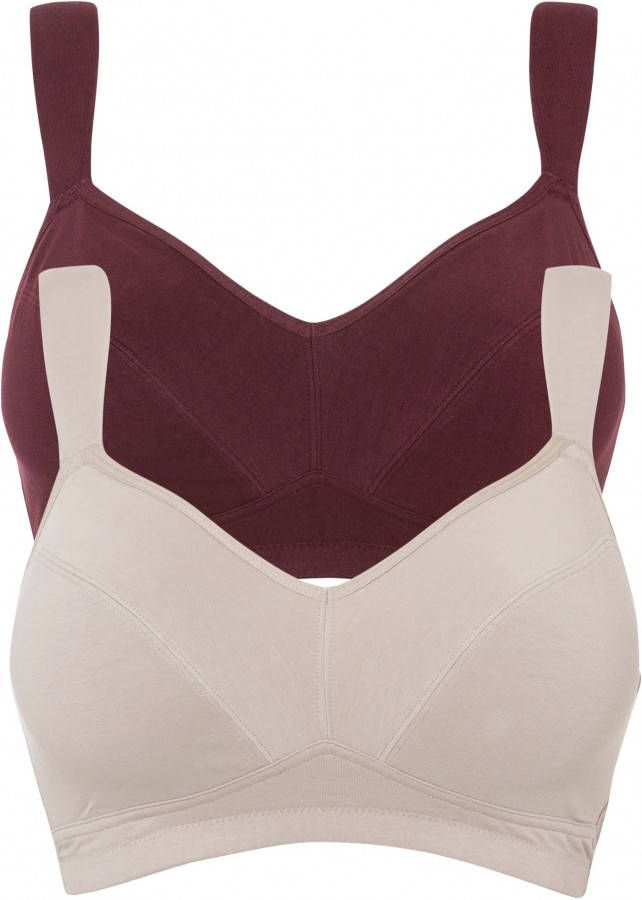 bonprix Bh zonder beugels(set van 2)met biologisch katoen
