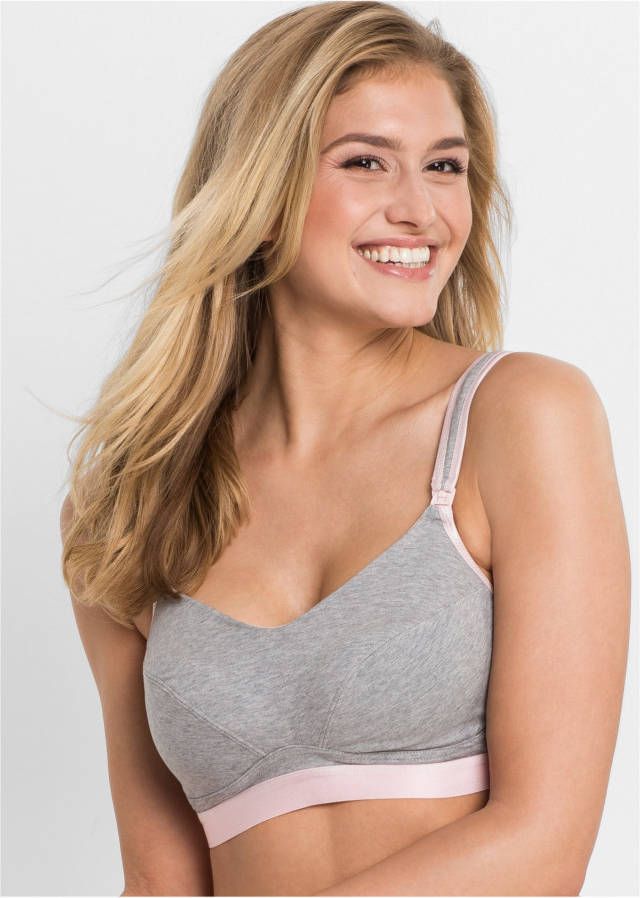 bonprix Voedingsbh zonder beugels(set van 2)met biologisch katoen