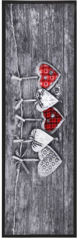 bpc living bonprix collection Deurmat met harten, grijs, hoofdmateriaal: 100% polyamide