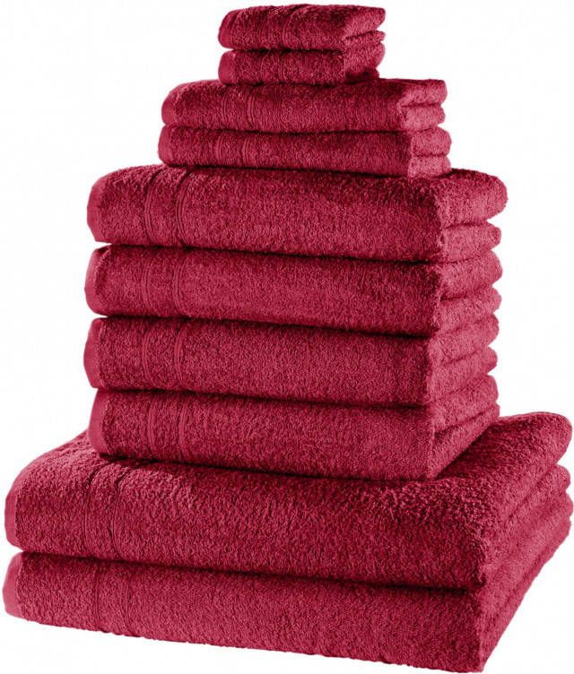 bpc living bonprix collection Handdoeken (10-dlg. set), braamrood, 100% katoen