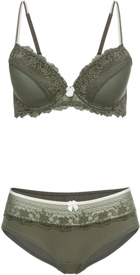 bonprix Voorgevormde beugel bh en hipster(2 dlg. set )